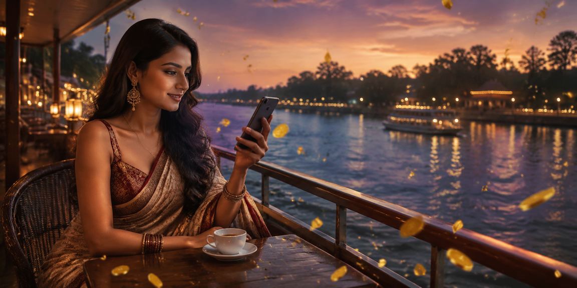 গাজীপুরে সমুদ্র সৈকতে ক্যাসিনো অ্যাপ ব্যবহার করছেন একজন তরুণ