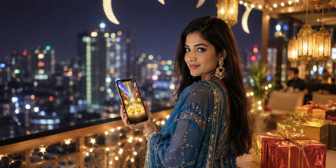 ঈদ উৎসবে গাজীপুরে মোবাইলে অনলাইন গেমিং উপভোগ করছেন একজন ব্যবহারকারী